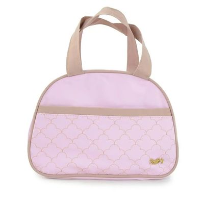 KIT BOLSA MOCHILA MATERNIDADE VENEZA 3 PEÇAS + TROCADOR ROSA - BONI