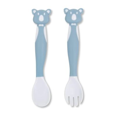 KIT DE TALHERES FLEXIVEIS COALA AZUL - BUBA