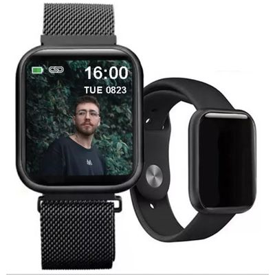RELOGIO SMARTWATCH INTELIGENTE S8 PRETO - KHOSTAR