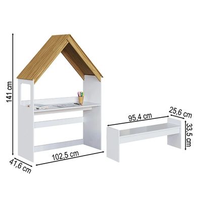 KIT CASINHA BRANCO BRILHO/AMENDOA - MOVEIS PEROBA