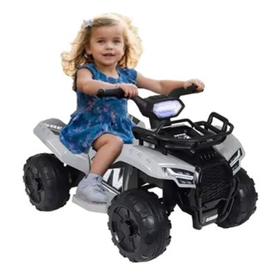 MINI QUADRICICLO ELETRICO INFANTIL 6V CINZA/PRETO - BELFIX