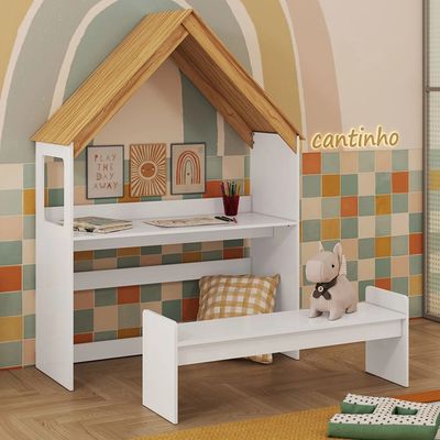 KIT CASINHA BRANCO BRILHO/AMENDOA - MOVEIS PEROBA