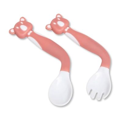 KIT DE TALHERES FLEXIVEIS COALA ROSA - BUBA