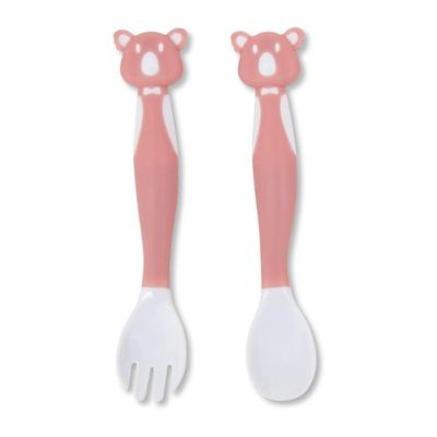 KIT DE TALHERES FLEXIVEIS COALA ROSA - BUBA