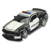 CARRO DE CONTROLE REMOTO POLICIAL PRETO E BRANCO - BBR TOYS