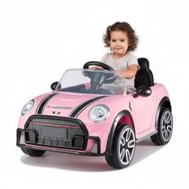 CARRO ELETRICO ESPORTIVO COM CONTROLE 12V ROSA - SHINY TOYS