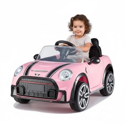 CARRO ELETRICO ESPORTIVO COM CONTROLE 12V ROSA - SHINY TOYS