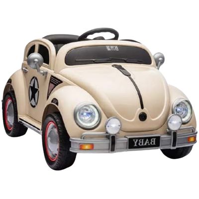 CARRO ELETRICO COM CONTROLE FUSCA 12V BEGE - SHINY TOYS