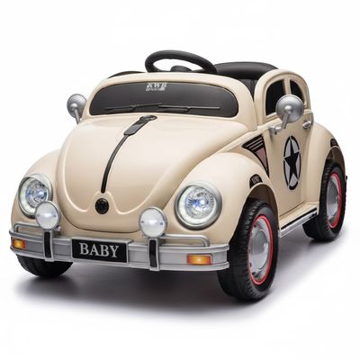 CARRO ELETRICO COM CONTROLE FUSCA 12V BEGE - SHINY TOYS