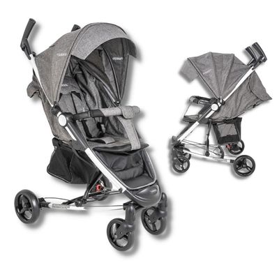 CARRINHO DE BEBE HELIOS II MELANGE GRAFITE - KIDDO