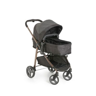 Carrinho de Bebê Moisés Olympus Black com Bebê Conforto - Galzerano