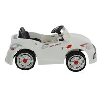 CARRO ELETRICO ESPORTIVO 6V CONTROLE REMOTO BRANCO - BELFIX