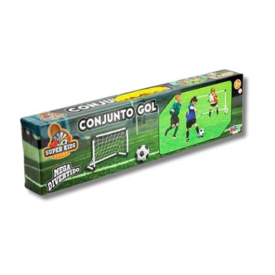 CONJUNTO GOLZINHO DE FUTEBOL COM TRAVA E BOLA - BBR TOYS