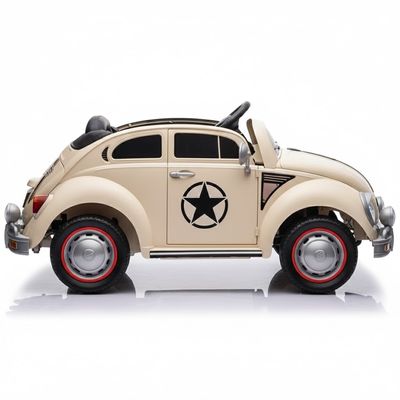 CARRO ELETRICO COM CONTROLE FUSCA 12V BEGE - SHINY TOYS