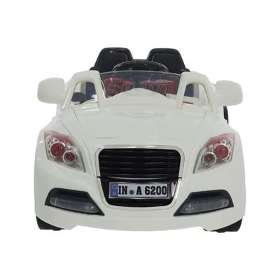 CARRO ELETRICO ESPORTIVO 6V CONTROLE REMOTO BRANCO - BELFIX