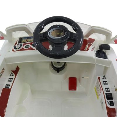 CARRO ELETRICO ESPORTIVO 6V CONTROLE REMOTO BRANCO - BELFIX