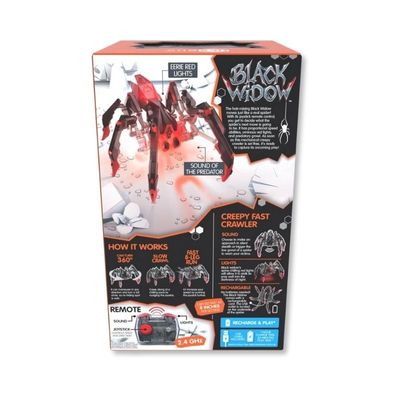 BRINQUEDO ARANHA VIUVA NEGRA COM CONTROLE REMOTO HEXBUG - SUNNY
