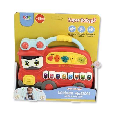 BRINQUEDO EDUCATIVO TECLADO MUSICAL BOMBEIRINHO - BBR TOYS