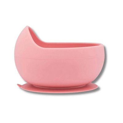 BOWL EM SILICONE COM VENTOSA ROSA - BUBA