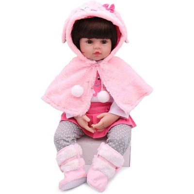 BONECA BEBE REBORN BABY SARAH 18 100% VINIL - SHINY TOYS