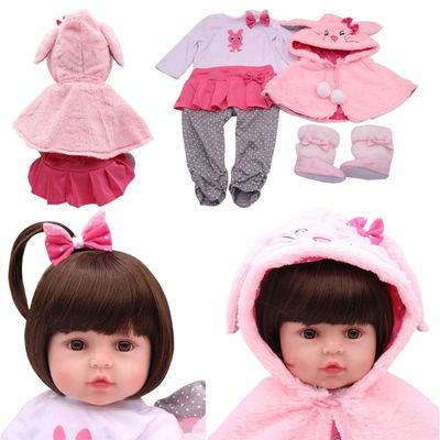 BONECA BEBE REBORN BABY SARAH 18 100% VINIL - SHINY TOYS