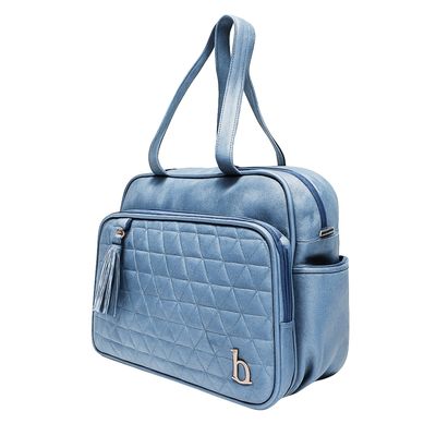 BOLSA MATERNIDADE LOTUS MEDIA AZUL - BONI