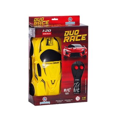 CARRINHO DE CONTROLE REMOTO 1:20 DUO RACE SORTIDO - POLIBRINQ