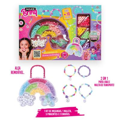 KIT DE MICANGAS PARA BRACELETES E COLAR MAKEBRINQ SORTIDO - POLIBRINQ