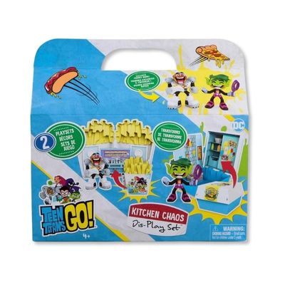 PLAYSET CAOS NA COZINHA C/ 2 BONECOS JOVENS TITAS EM AÇAO - SUNNY
