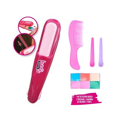 KIT BELEZA MAKE INFANTIL MECHAS COLORIDAS - POLIBRINQ