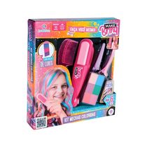 KIT BELEZA MAKE INFANTIL MECHAS COLORIDAS - POLIBRINQ