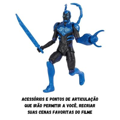 BONECO BESOURO AZUL 10CM COM ACESSORIOS - SUNNY