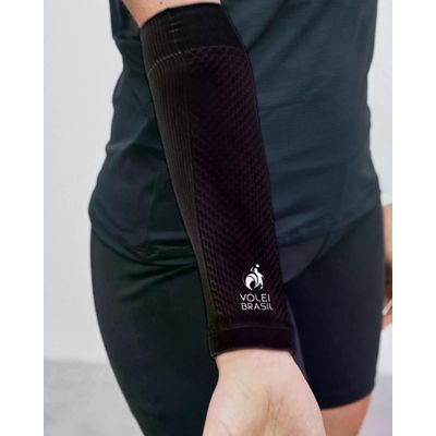 Protetor De Antebraço Preto M Voley Brasil Knit 3D