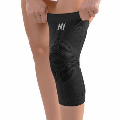 N1 Sport Protetor de Joelho Linha Pro 2004 Preto Tam G N1 Sp