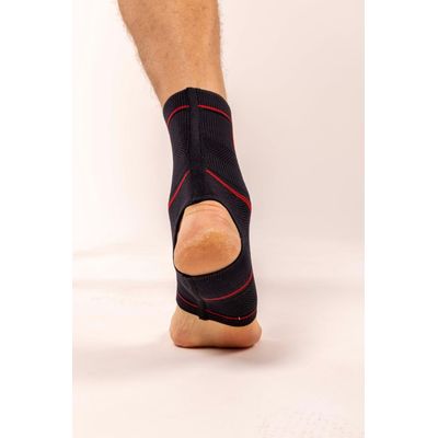 Protetor De Tornozelo Preto Vermelho P Flamengo N1 Sport