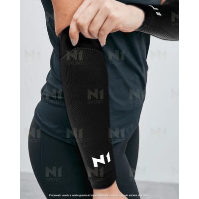 Protetor De Antebraço Preto Gg Voley Brasil Knit 3D Alta