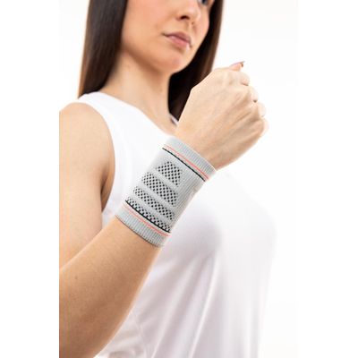N1 Sport Protetor de Punho Training Cinza M Knit 3D com Comp