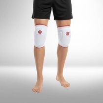 Joelheira Slide Flamengo Branco G Knit 3D Espuma 12Mm Proteç