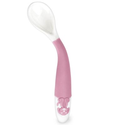Kit Talheres Flexíveis Infantil 6m+ Colher e Garfo Bebê Treinamento Menina Rosa Adoleta Bebê Rosa