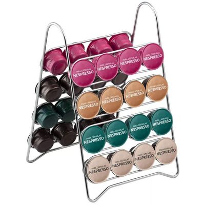 Suporte Organizador Porta 32 Cápsulas de Café Nespresso Aram