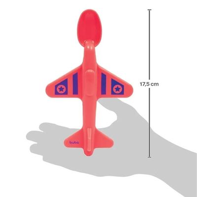 Colher Infantil para Introdução Alimentar Buba Avião Azul Azul