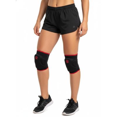Joelheira Spry Preto P Flamengo Knit 3D Eva 15Mm Alta Proteç