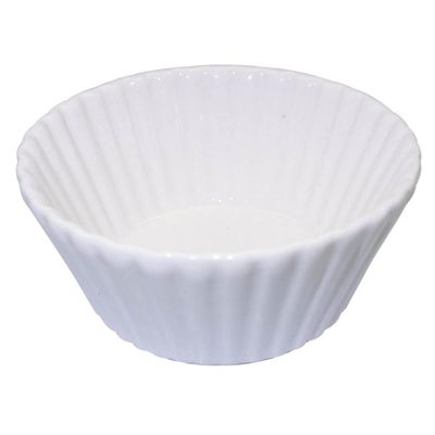 Ramequim Blanc New Bone China 140ml Branco 9x4cm Molheira Souflé Forno Servir