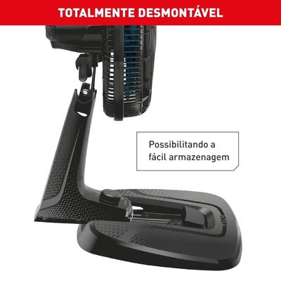 Ventilador de Mesa Arno Air Force VA46 40cm 140W 6 Pás Preto / 110