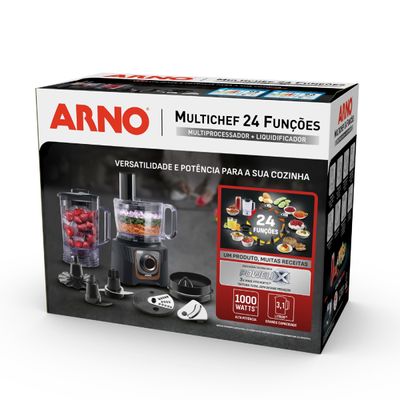 Multiprocessador Arno Multichef MP72 1000W 24 Funções Preto / 110