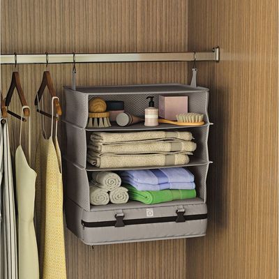 Organizador para Viagem Retangular Euro Home Cinza