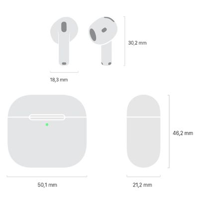 Apple AirPods 4 com Cancelamento Ativo de Ruído Branco