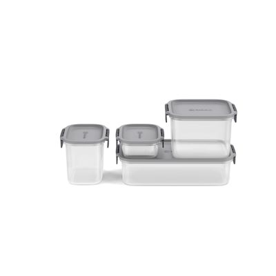 Kit Potes Herméticos Electrolux 4 Peças Empilháveis