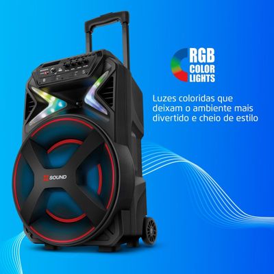 Caixa de Som Amplificada Mondial XSound CM-500-N 500W RMS