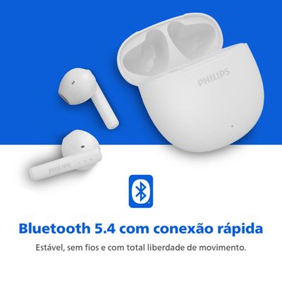 Fone de Ouvido Philips TAT1139WT/00 Bluetooth TWS